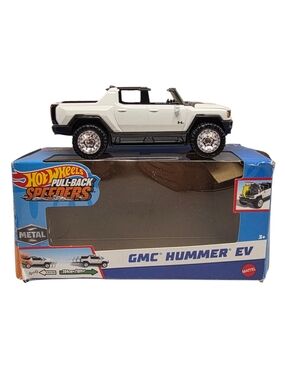 Mattel Hot Wheels Pull Back Speeders GMC Hummer EV 4.5" Long